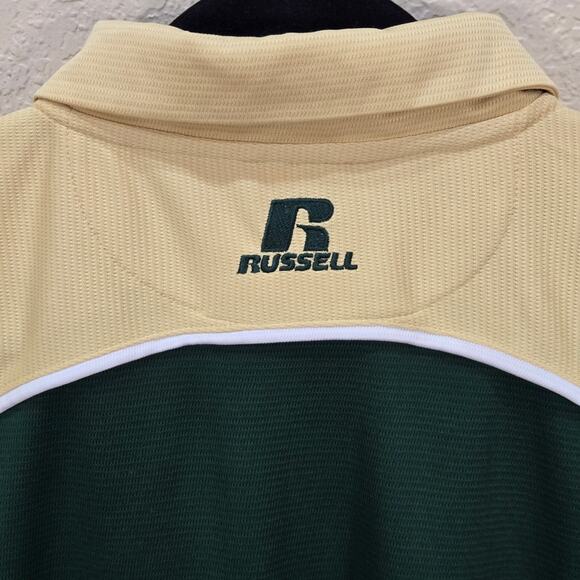 Russell Athletic Team Issue Colorado State CSU Men's Green And Gold Polo XL - Picture 7 of 13